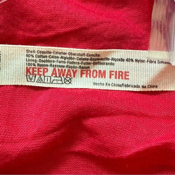 Free People Daydream Red Lace Dress NEW Large Open Back - Picture 8 of 10